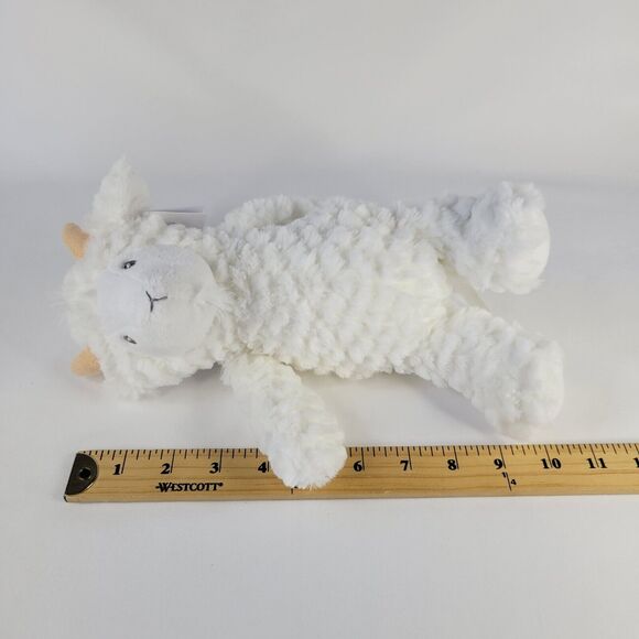 2020 Carters White Billy Goat Plush Baby Toy Stuffed Farm Animal Lovey 67996 NWT - Picture 3 of 13